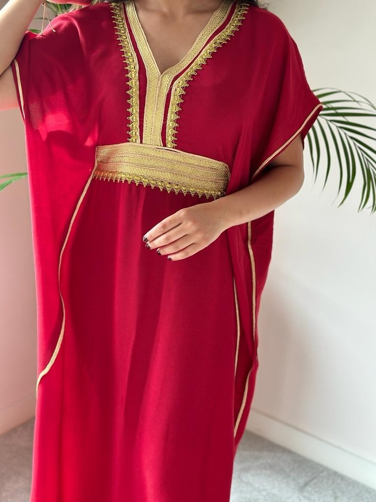 Moroccan Red Gandoura