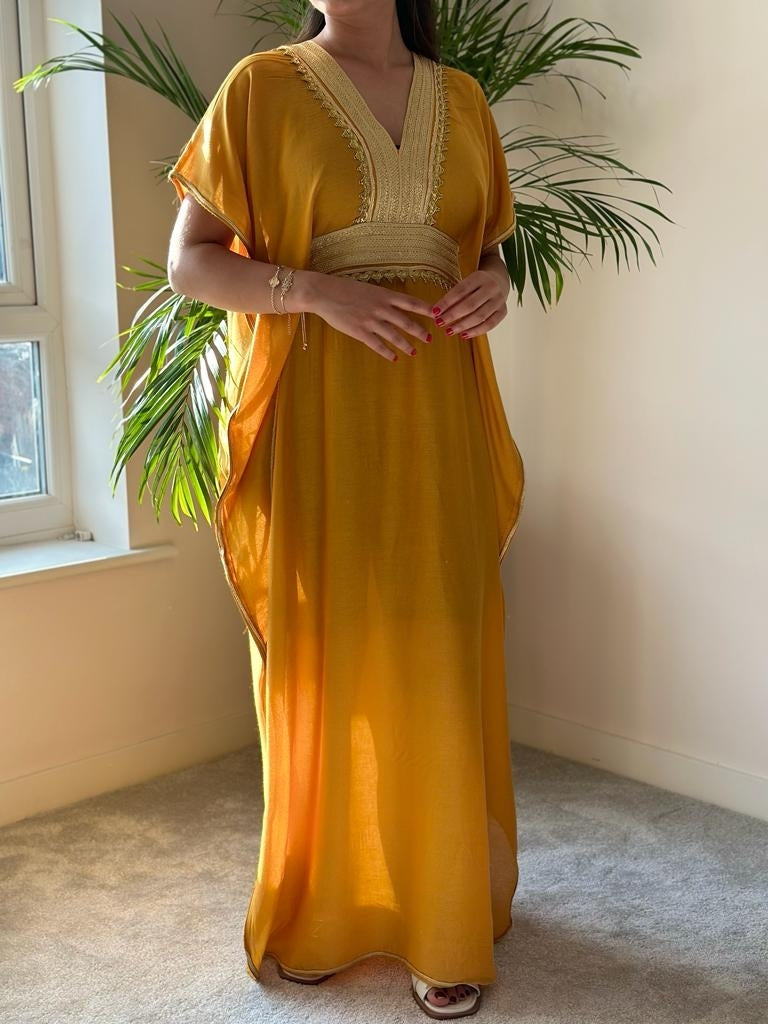 Moroccan Yellow mustard Gandoura
