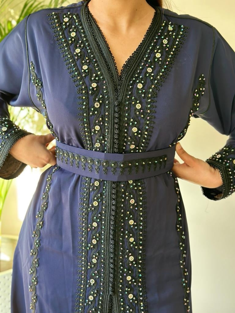 Takchita in Midnight Blue with matching Belt