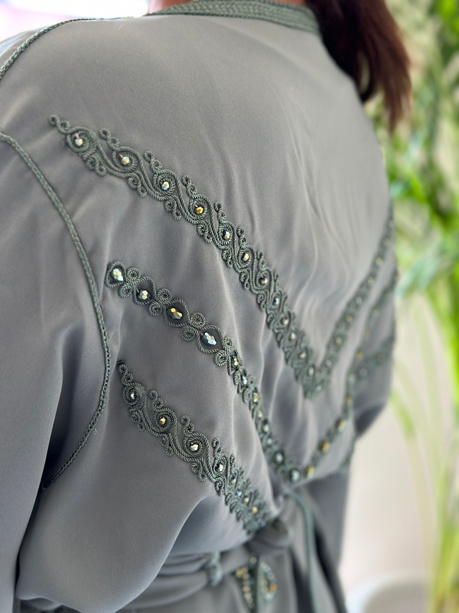 Kaftan El Anaka in Sage green