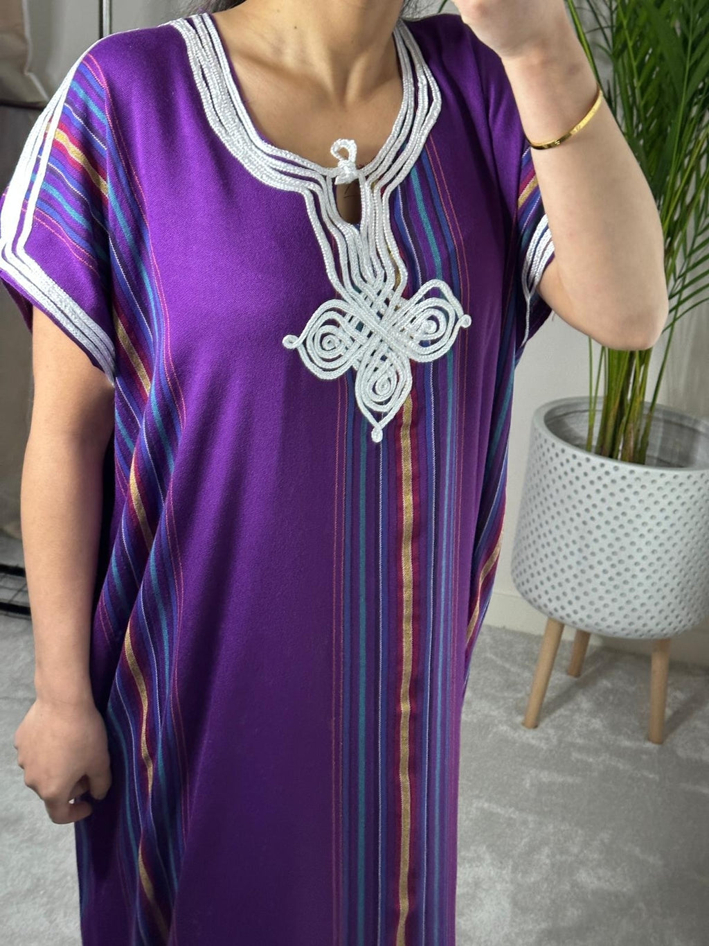 Purple Moroccan Gandoura