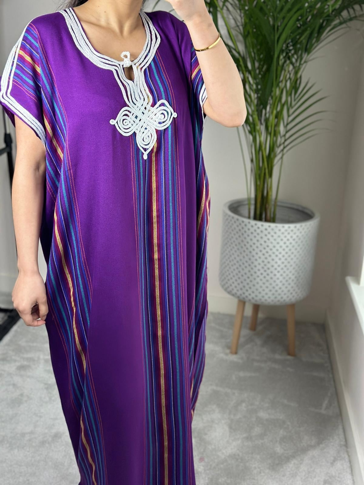 Purple Moroccan Gandoura