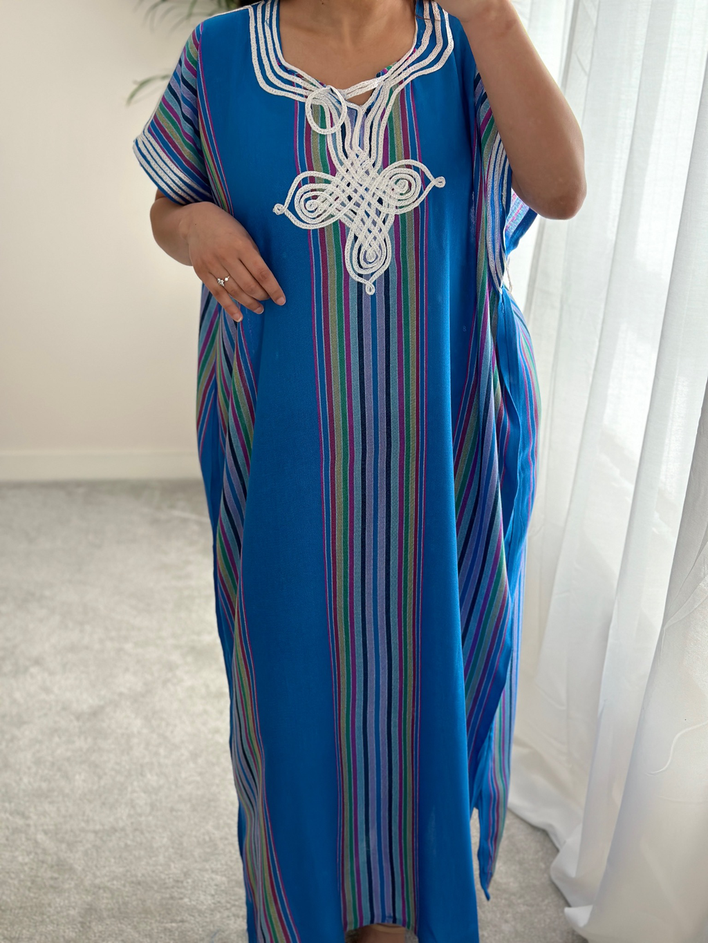 Blue Moroccan Gandoura