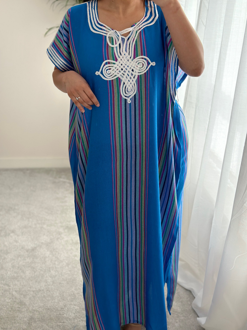 Blue Moroccan Gandoura