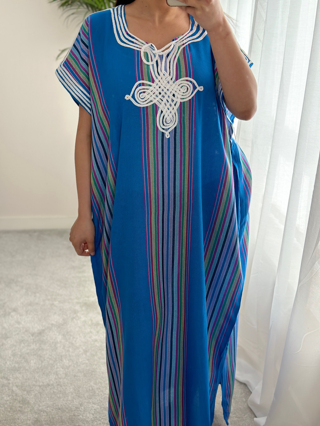 Blue Moroccan Gandoura