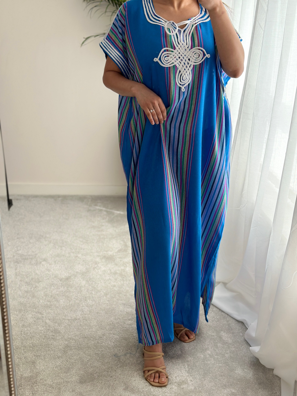 Blue Moroccan Gandoura