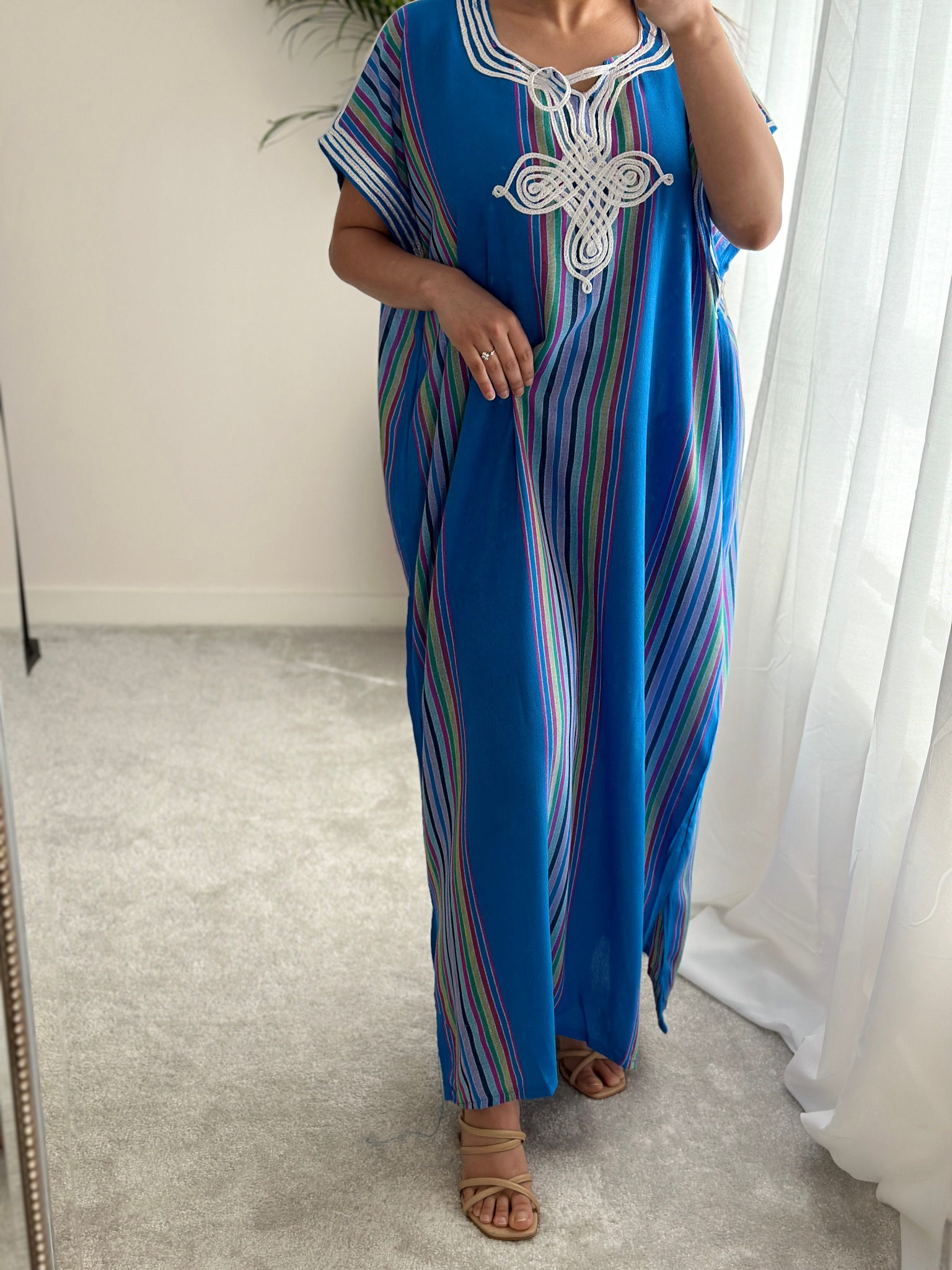 Blue Moroccan Gandoura