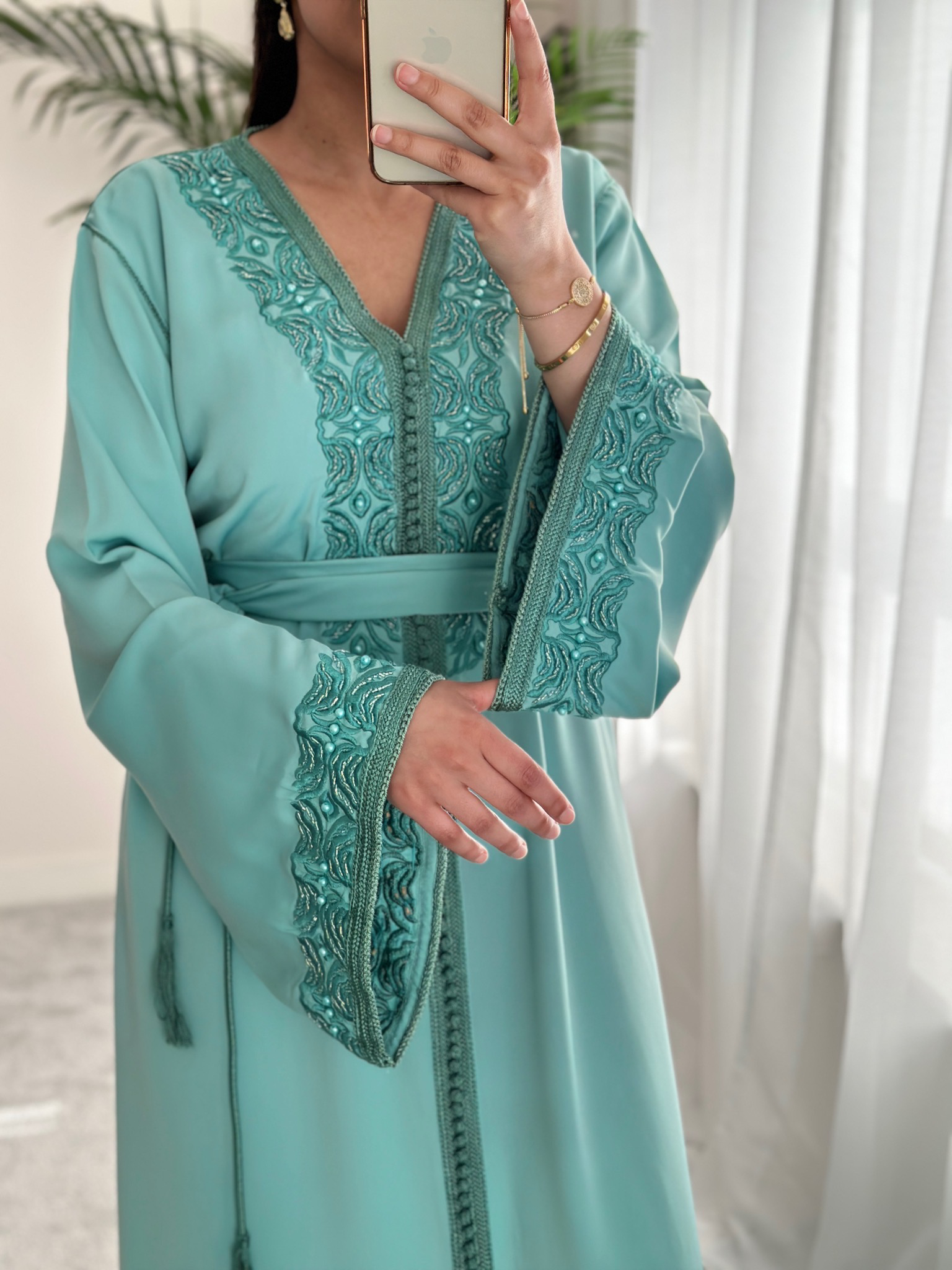 Kaftan Hareem in Wild Mint