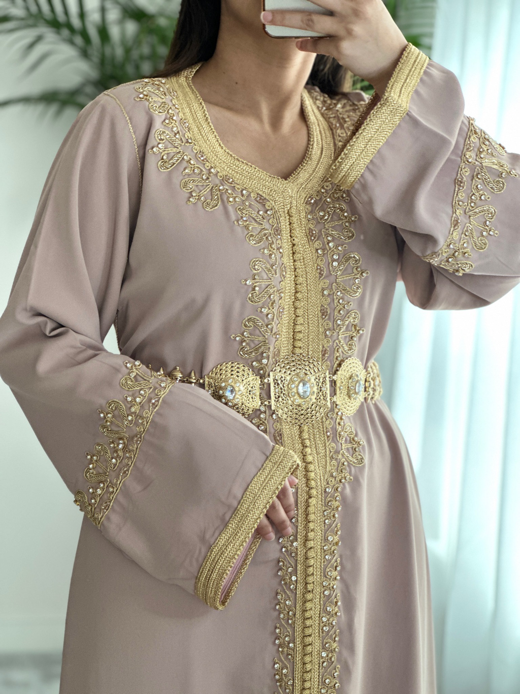 Kaftan SARAYA In Gold Nude