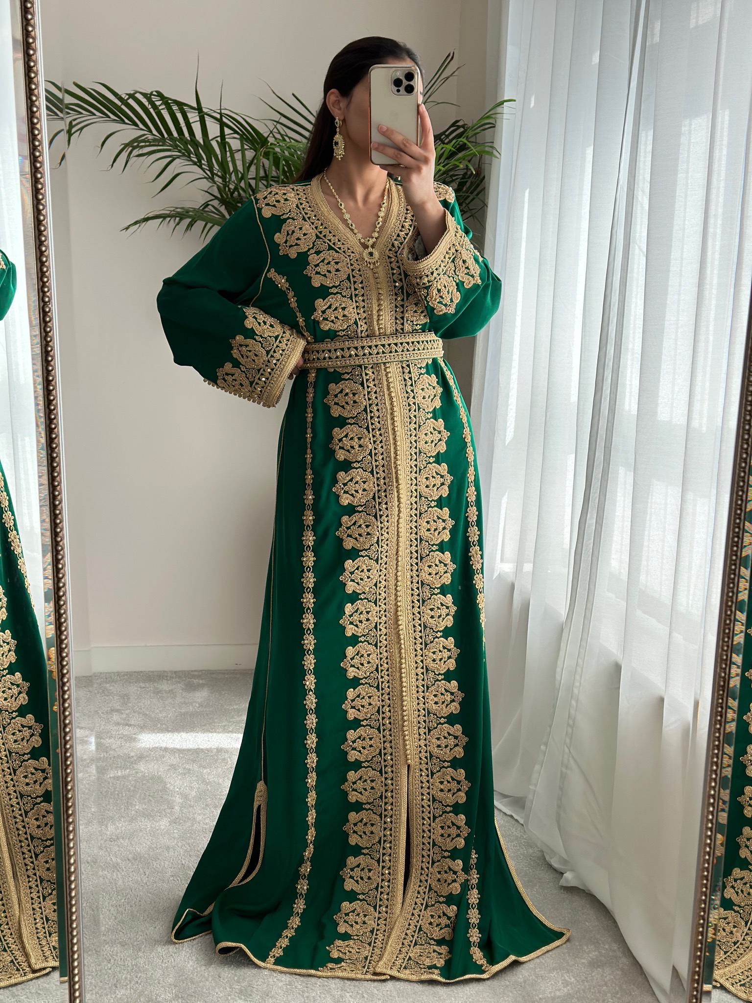 Kaftan KAMAR IN ROYAL GREEN