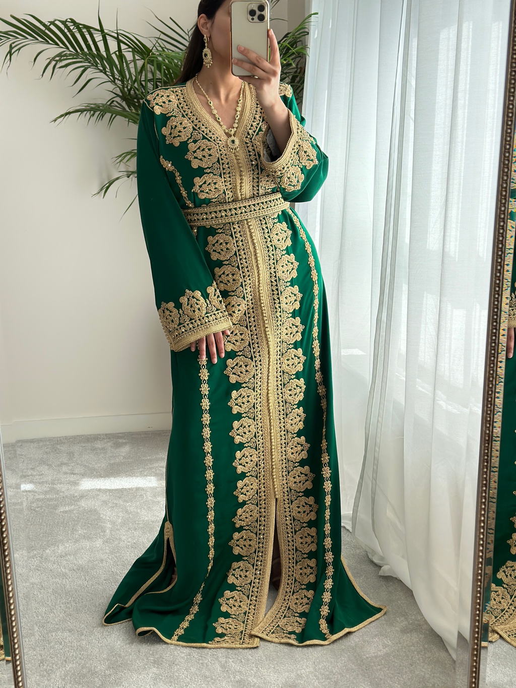 Kaftan KAMAR IN ROYAL GREEN