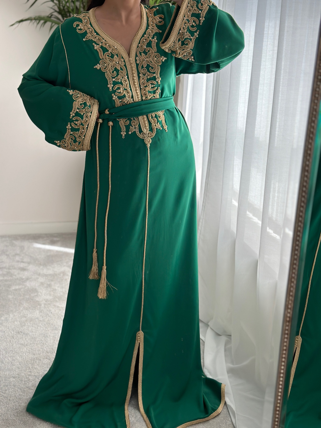 Kaftan SARY in Lime Green