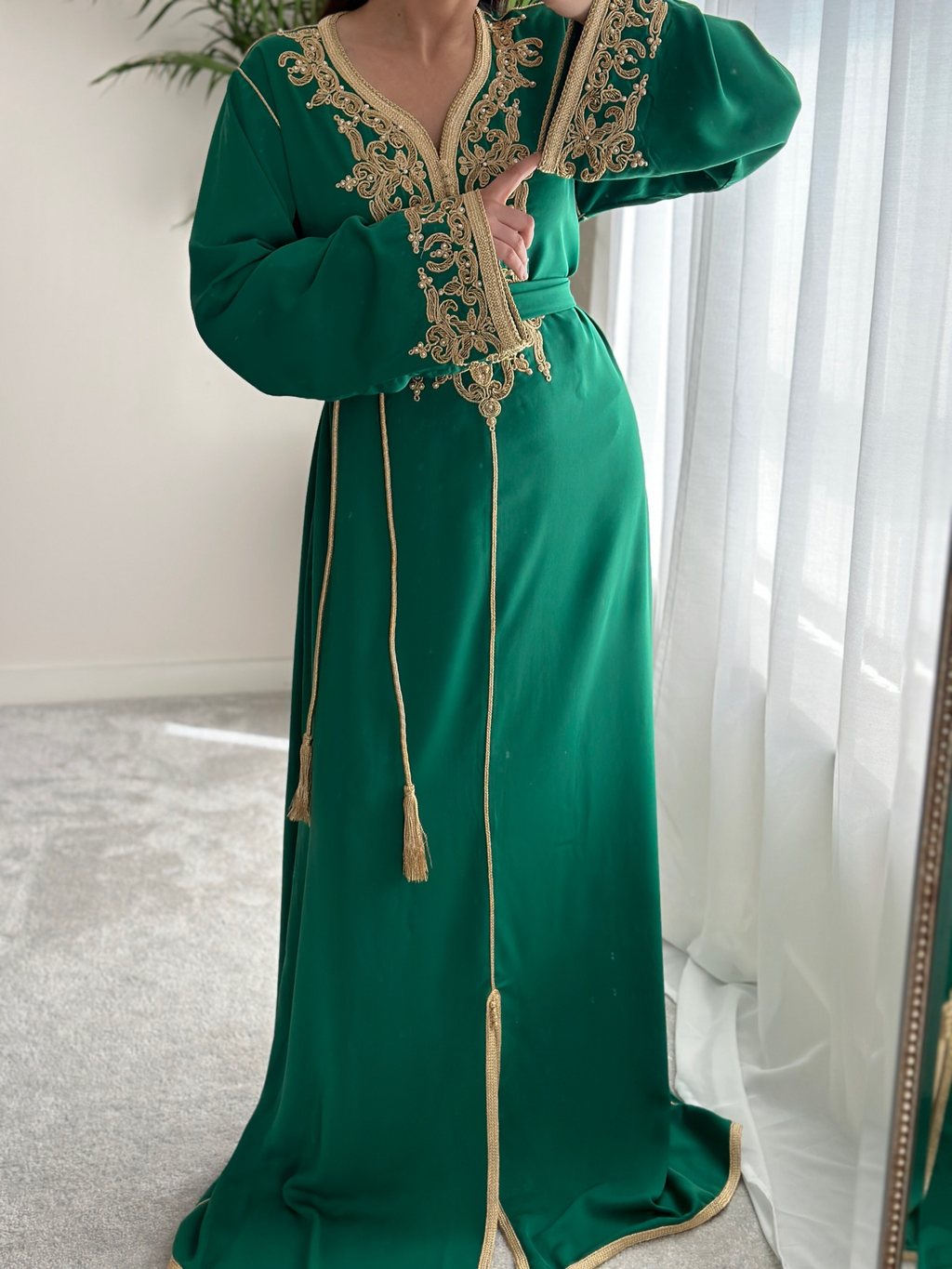 Kaftan SARY in Lime Green