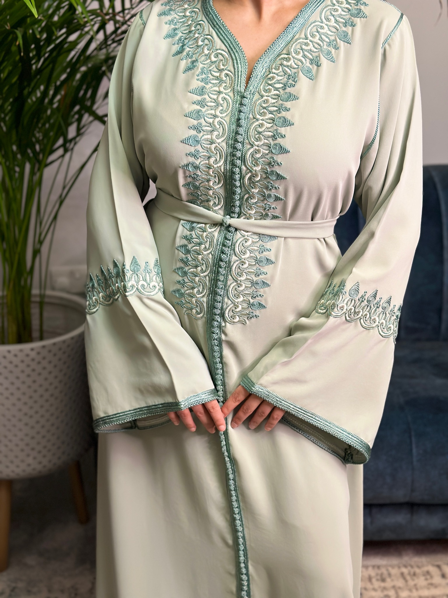 Kaftan Hareem in Sage Green
