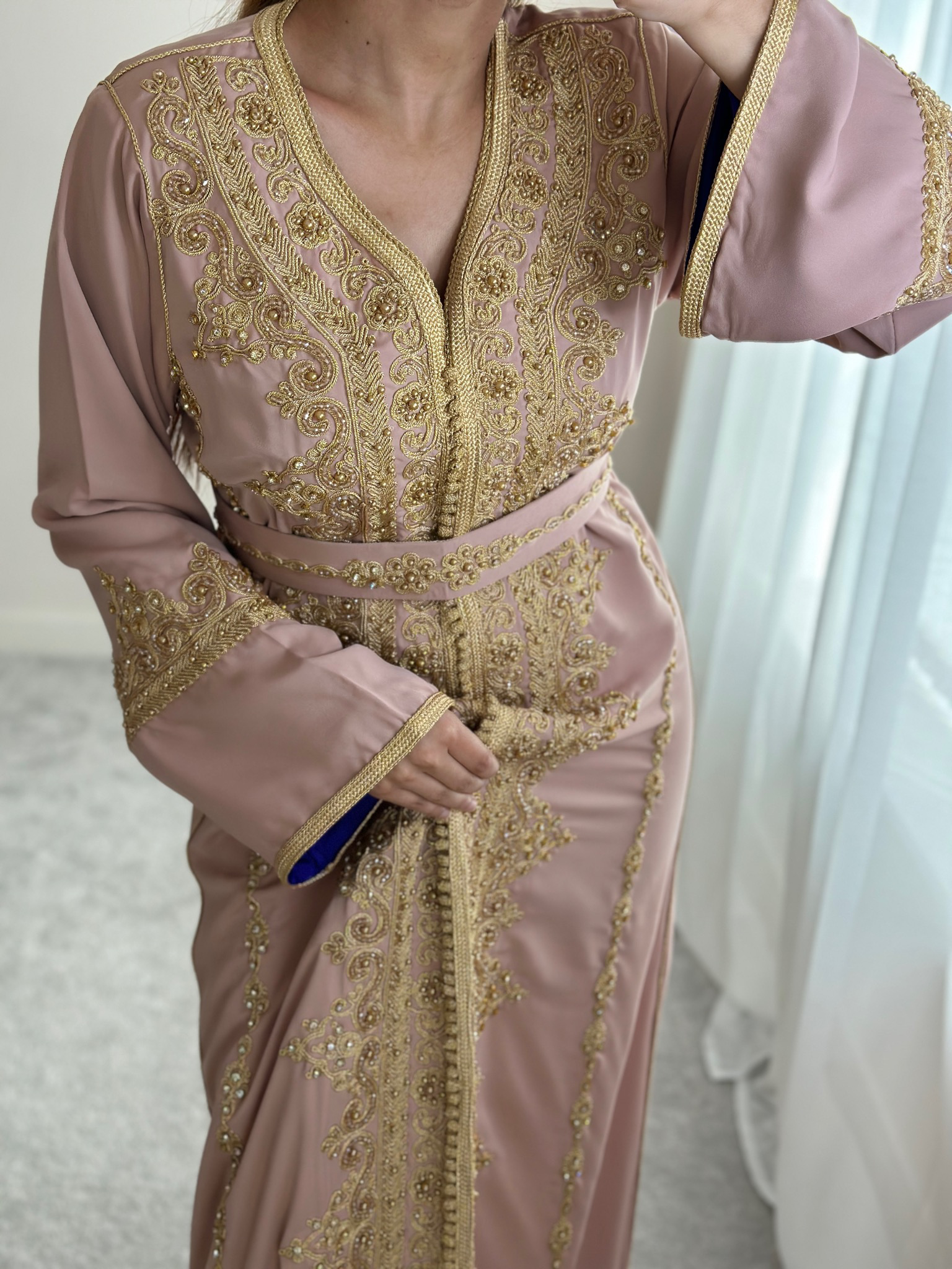 Kaftan AMAR in Nude