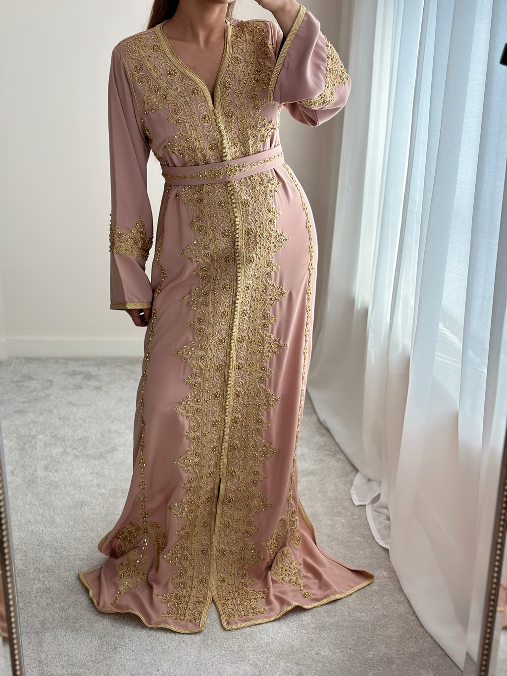 Kaftan AMAR in Nude