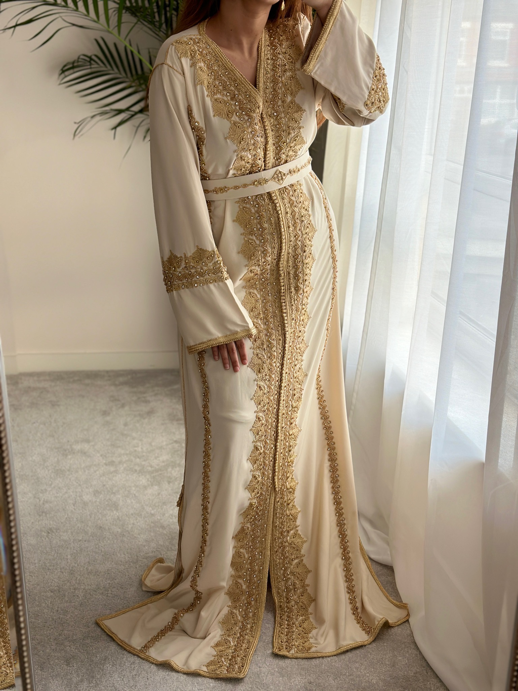 Kaftan AHLAM in Cream