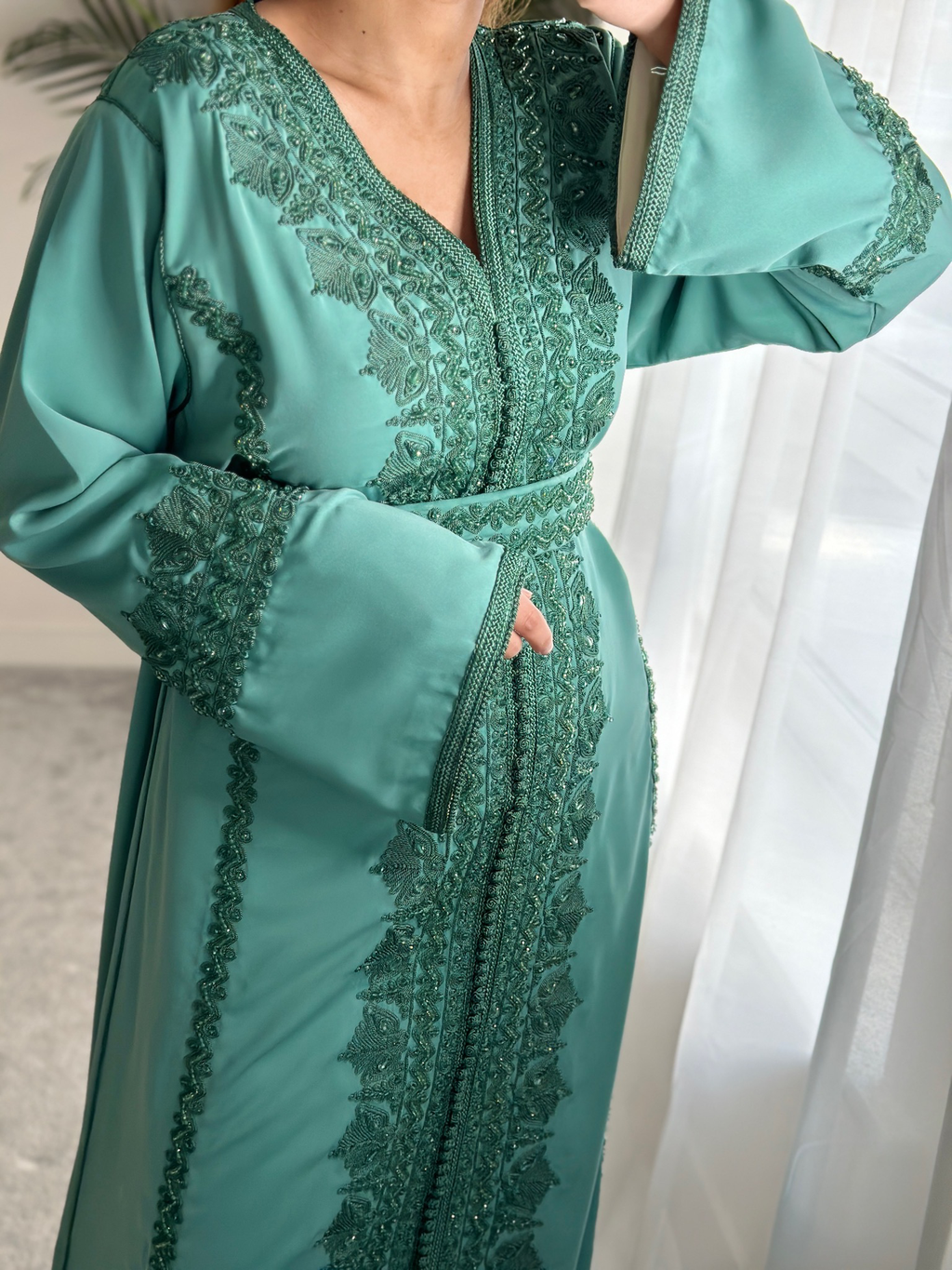 Kaftan AHLAM in Persian Green