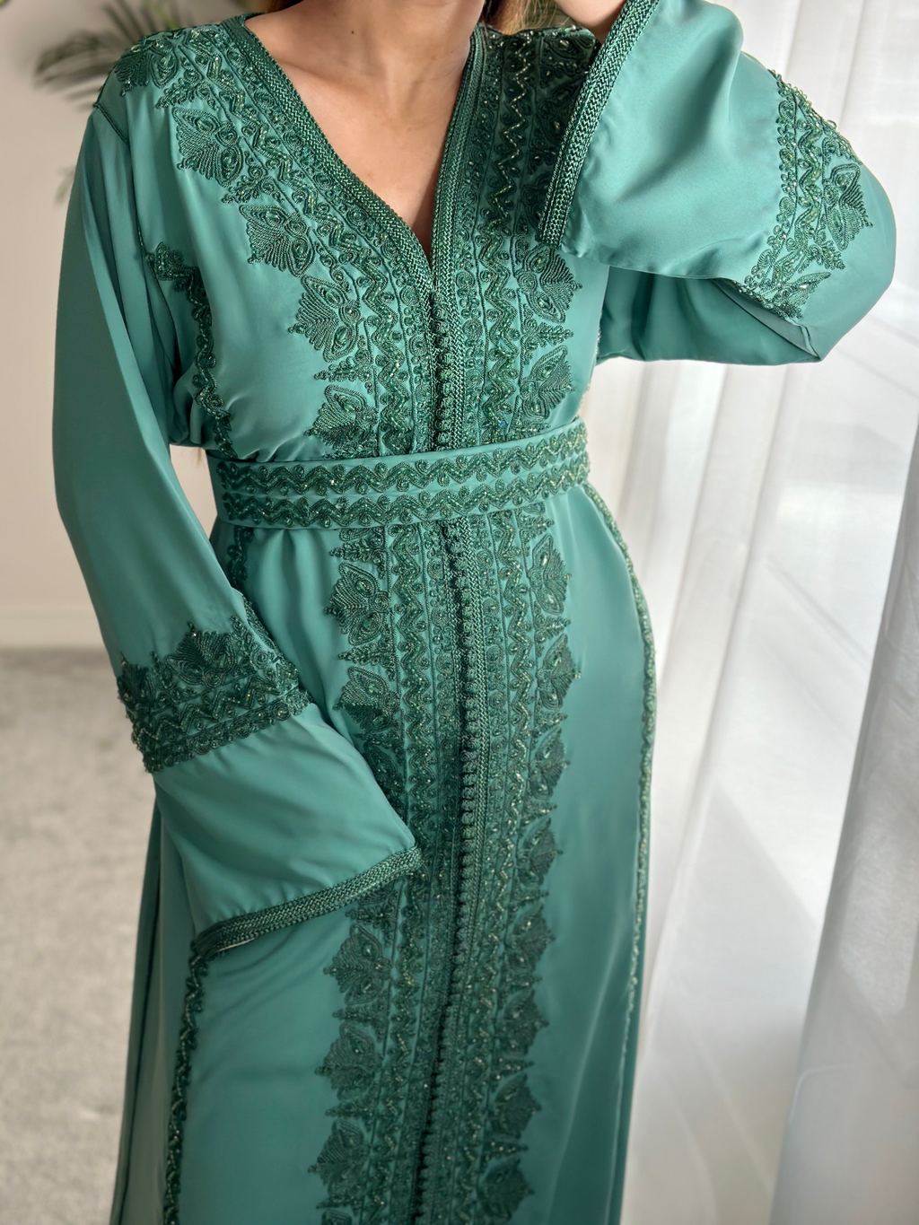 Kaftan AHLAM in Persian Green