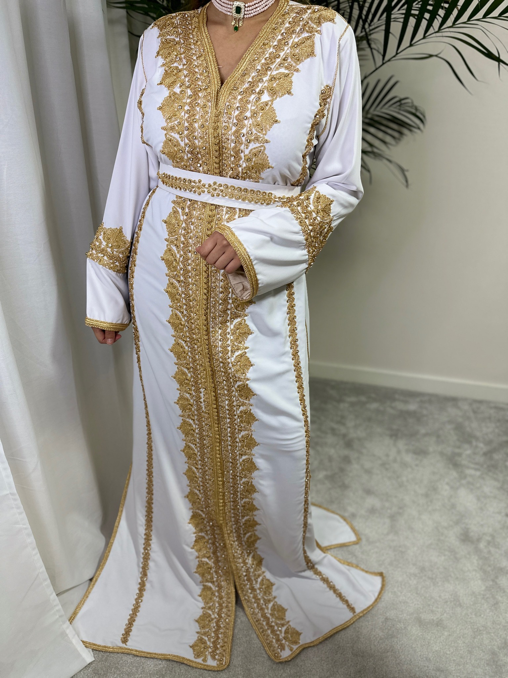 Kaftan AHLAM in Bridal White