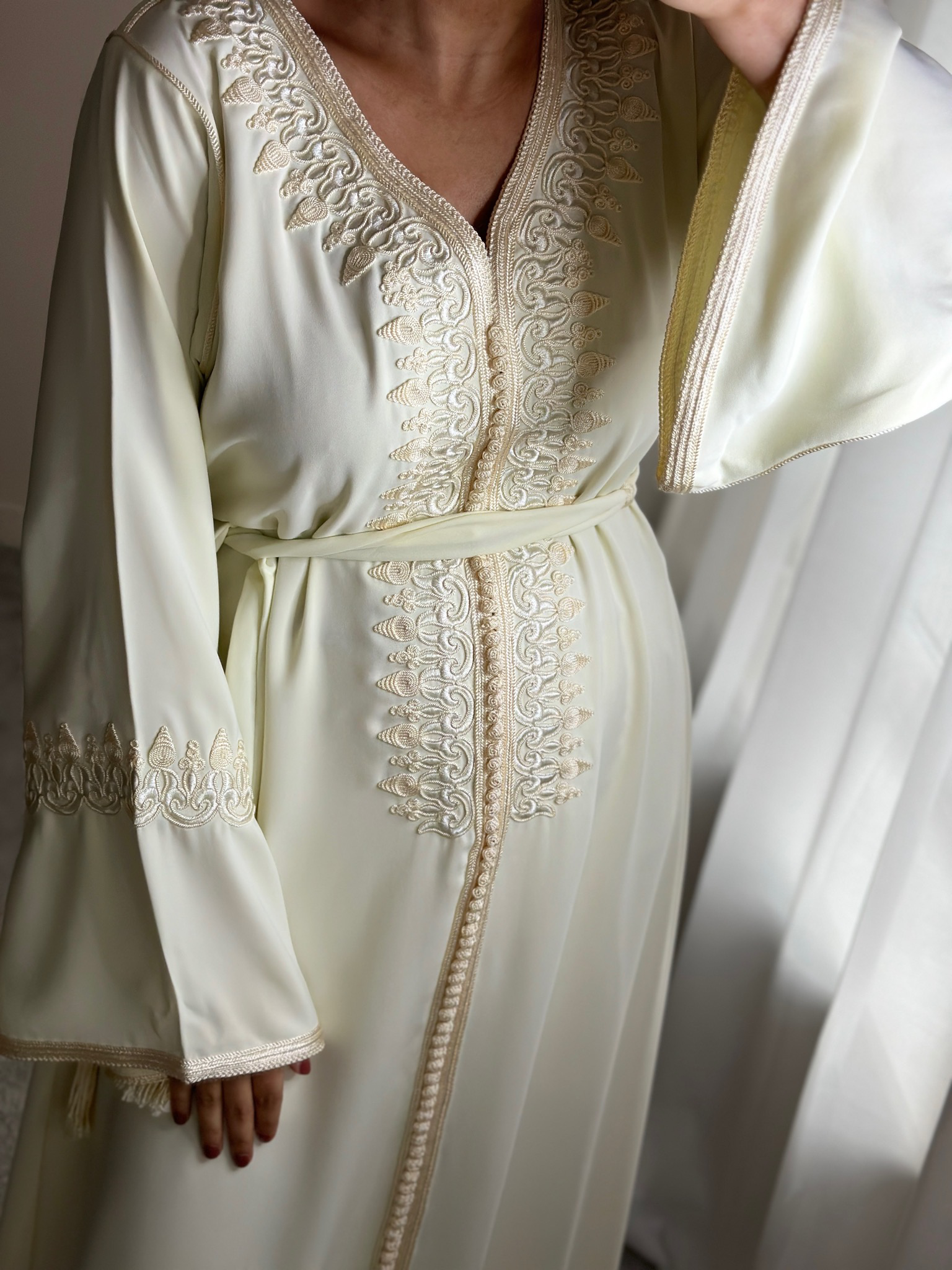 Kaftan Hareem In Light Cream