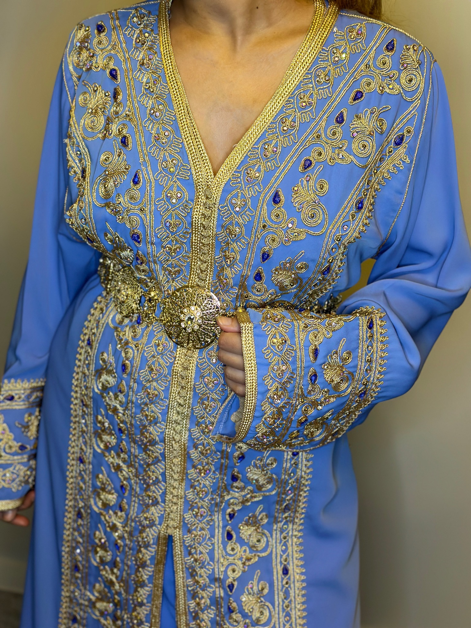 Moroccan Takchita In Light Blue