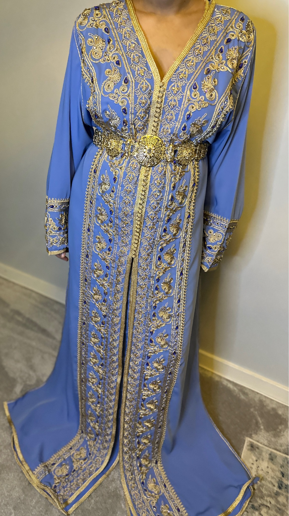 Moroccan Takchita In Light Blue