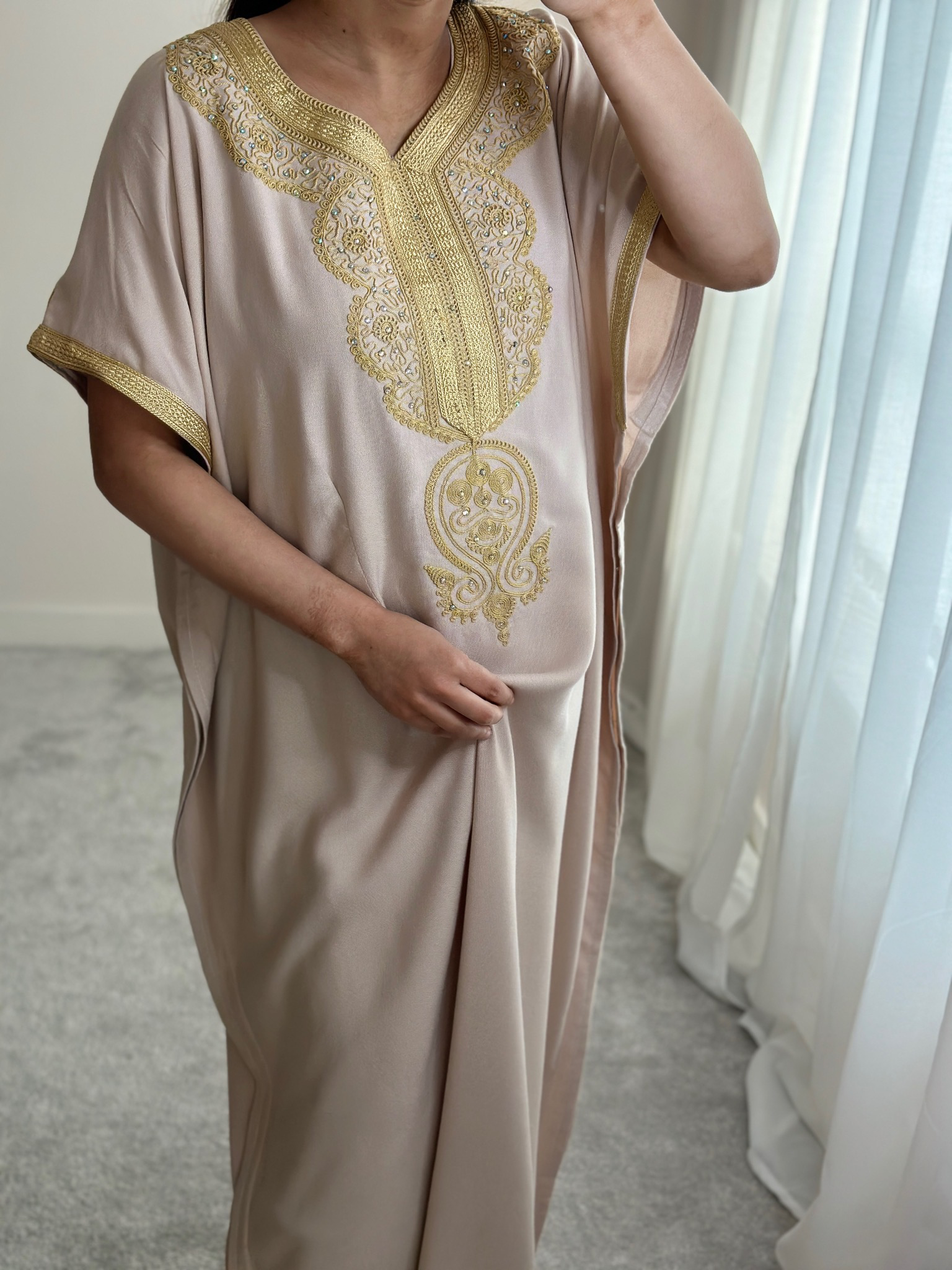 Premium Gandoura In Nude