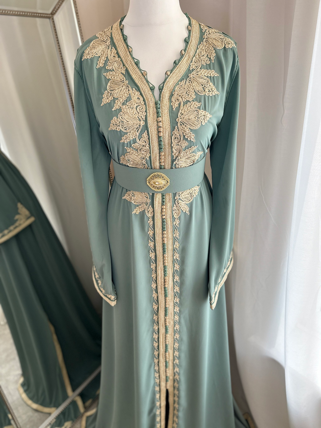 Kaftan Nessma In Sapphire Colour