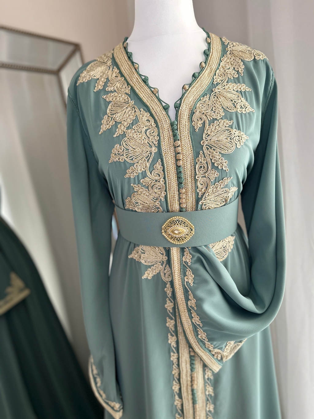 Kaftan Nessma In Sapphire Colour