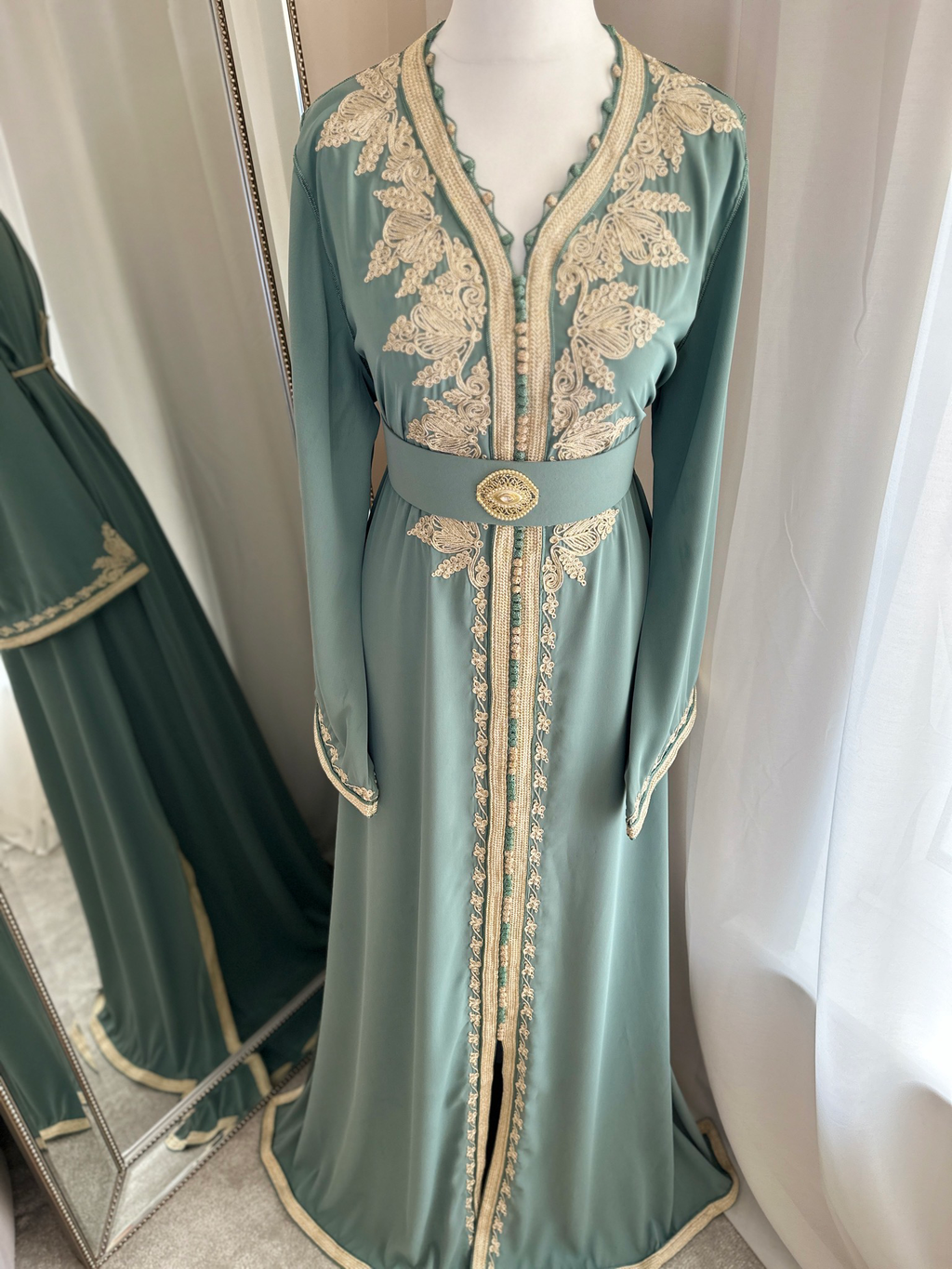 Kaftan Nessma In Sapphire Colour