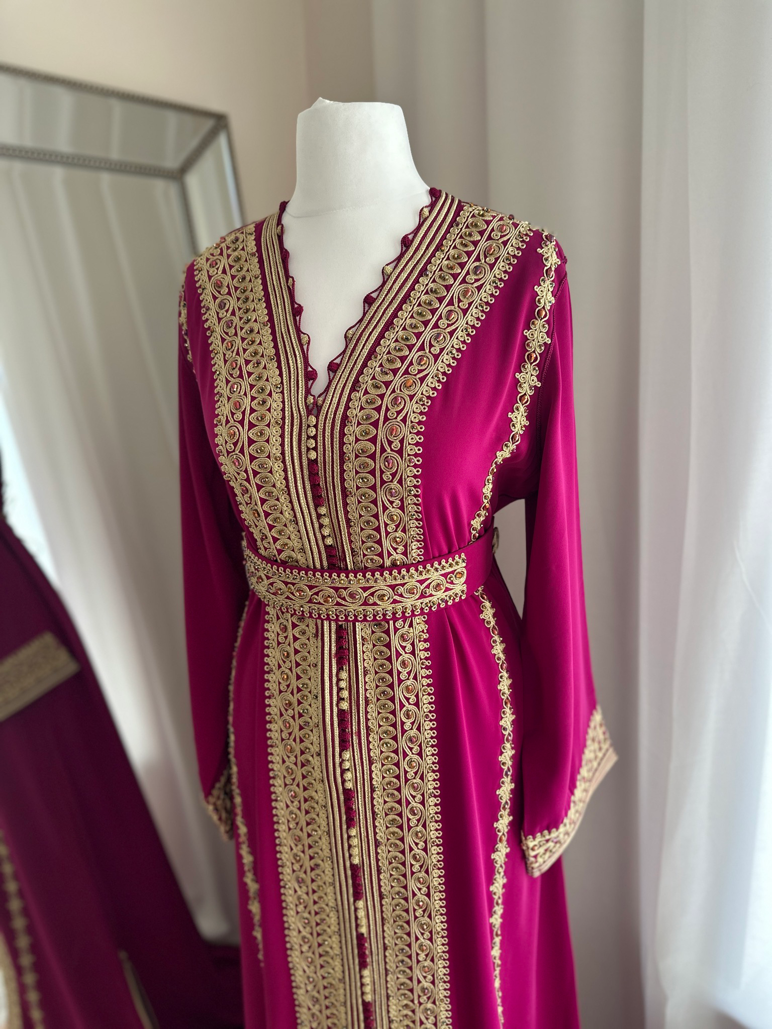 Kaftan Leyla In Deep Pink