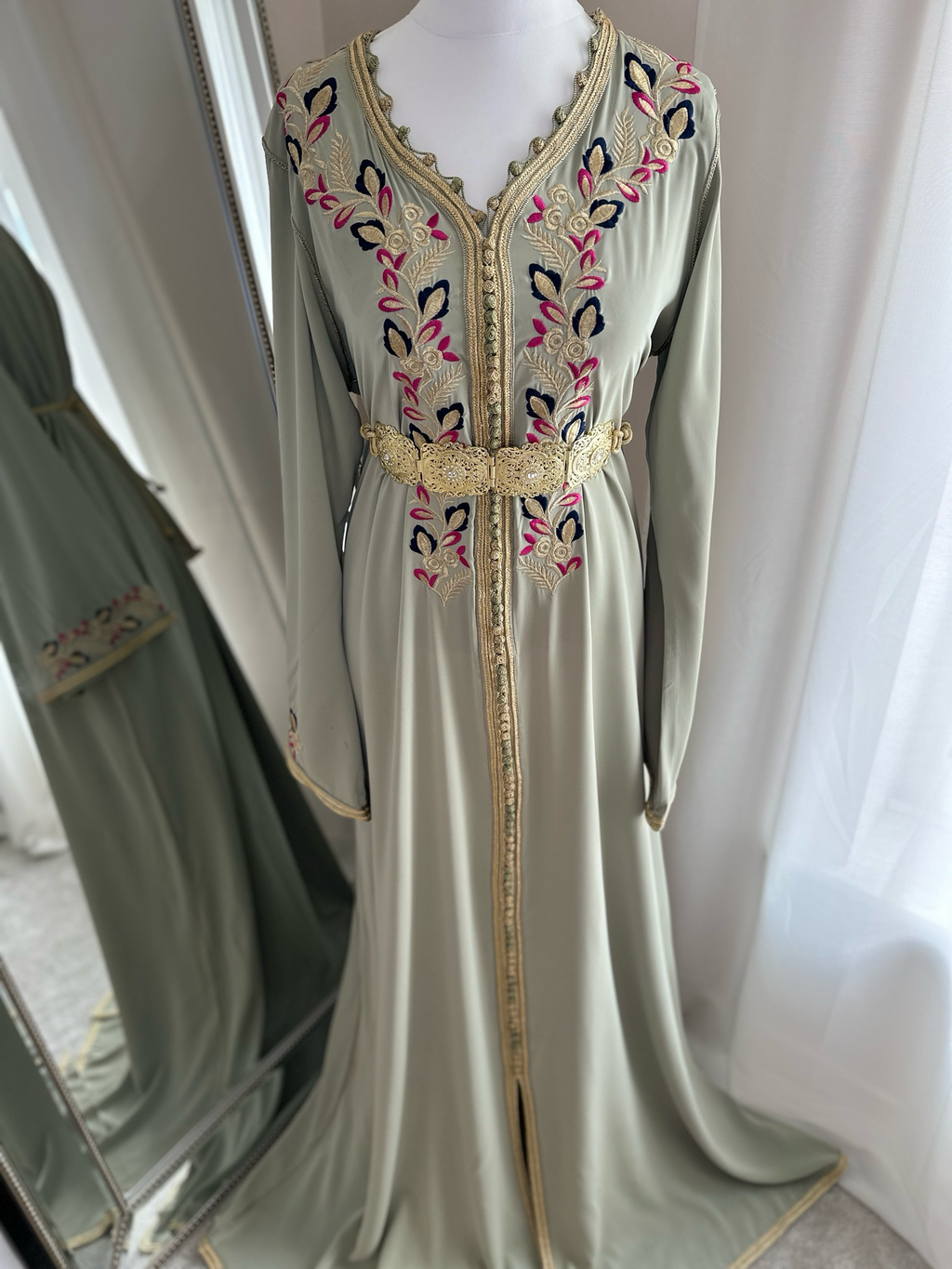 Kaftan Noura In Sage Green