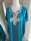 Moroccan Gandoura In Blue