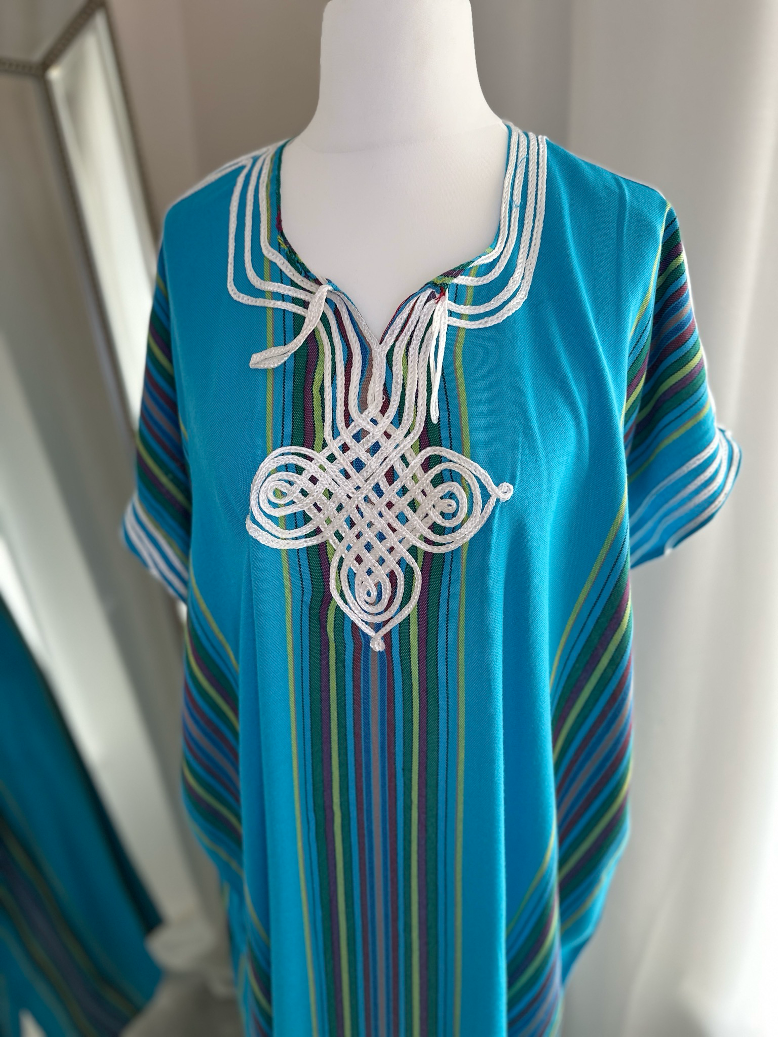 Moroccan Gandoura In Blue