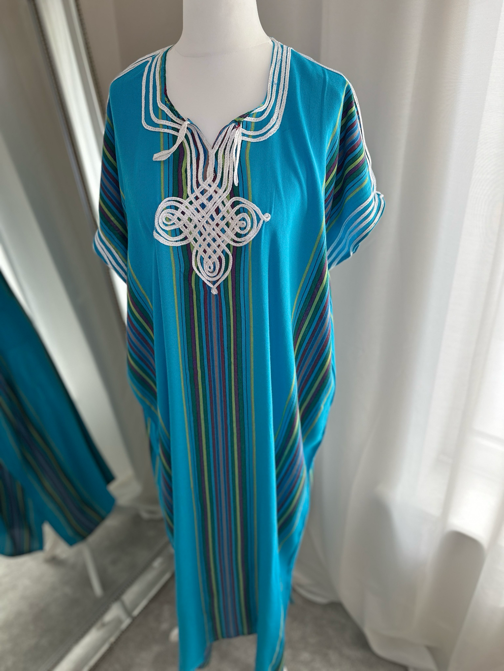 Moroccan Gandoura In Blue