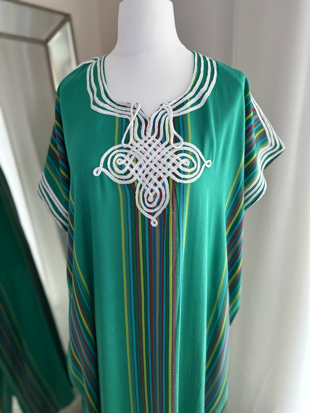 Moroccan Gandoura In Green