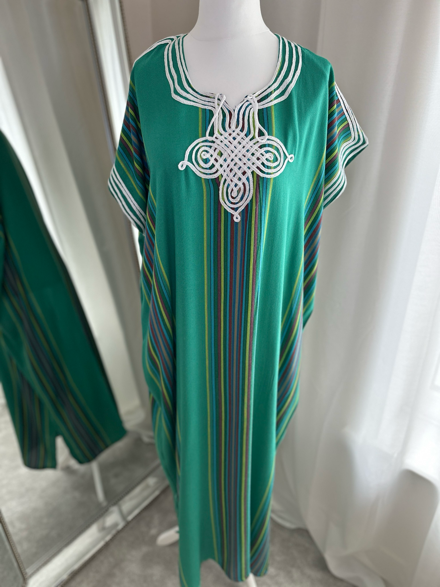 Moroccan Gandoura In Green