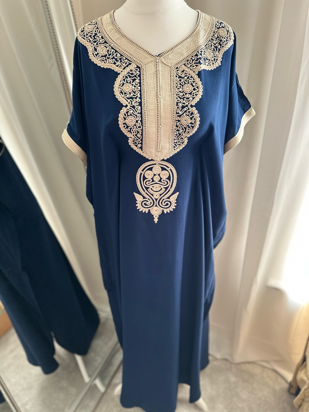 Premium Gandoura In Deep Blue