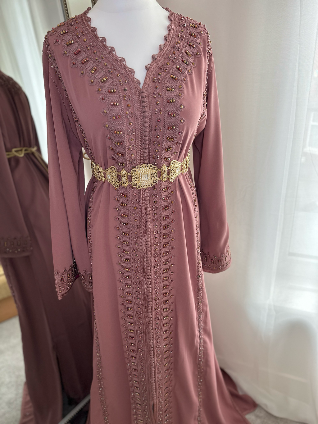 Kaftan In Dusty Pink