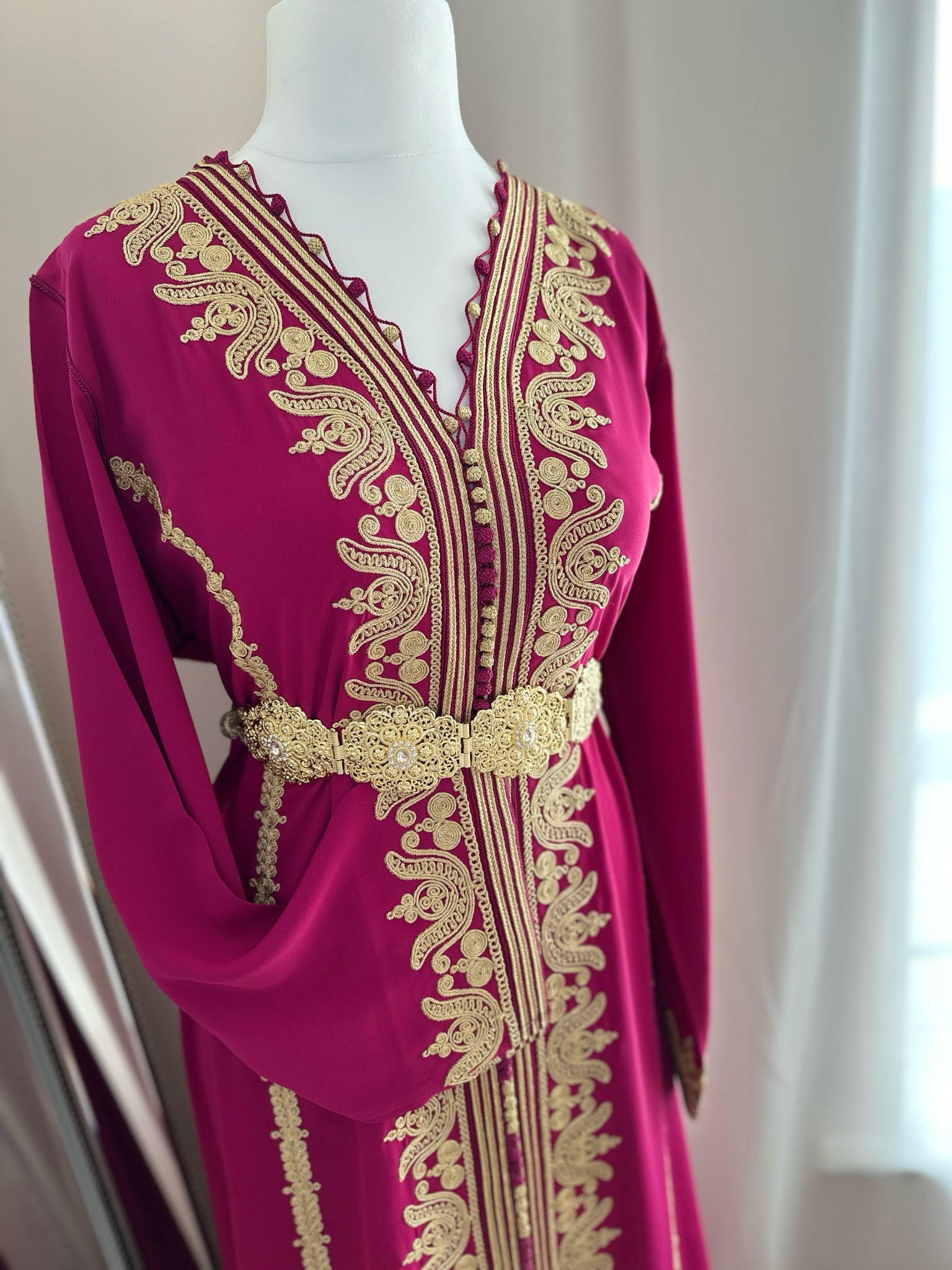 Kaftan HAJAR In Barbie Pink