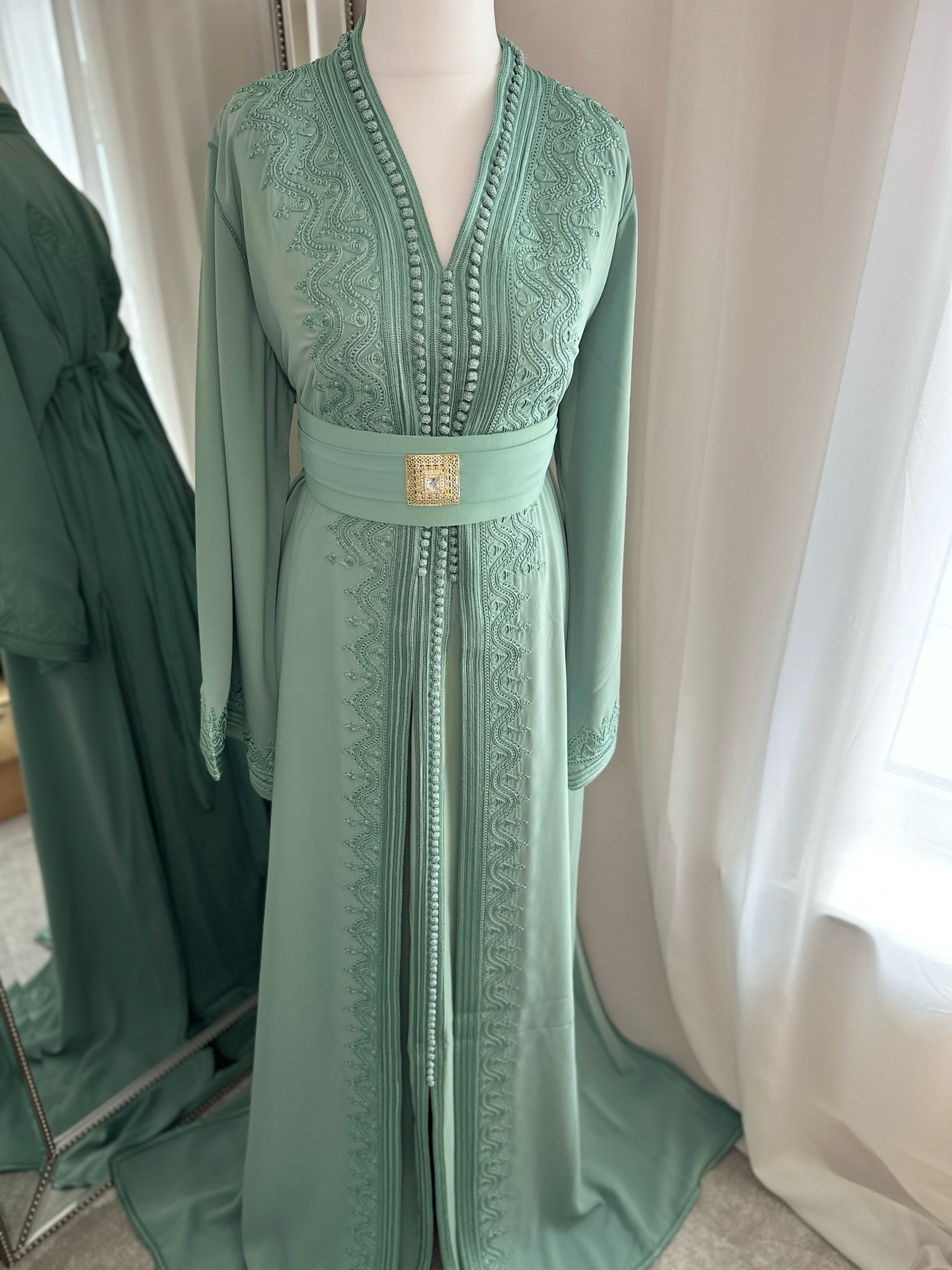 Takchita Hareem In Sage Green