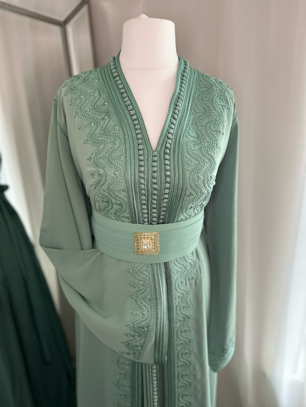 Takchita Hareem In Sage Green