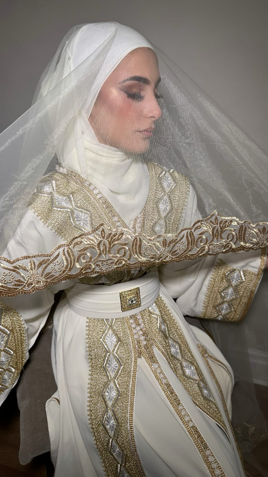 Bridal White Takchita