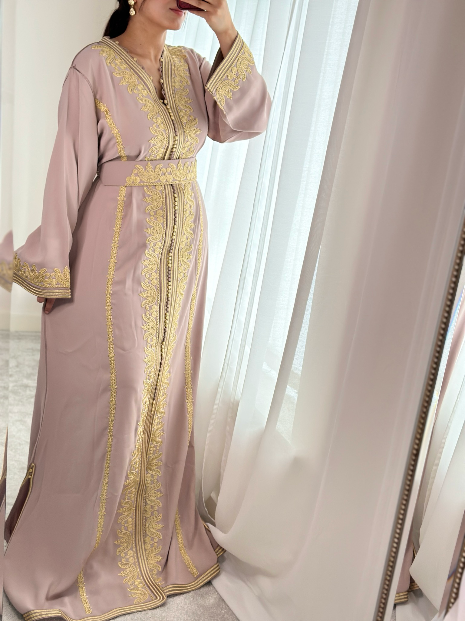 Kaftan HAJAR In Light Nude