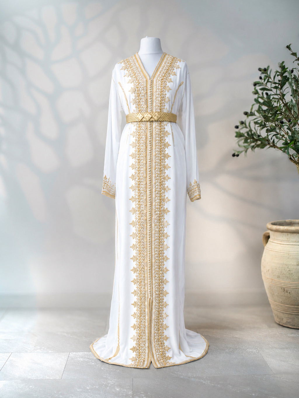 kaftan Yamna in white