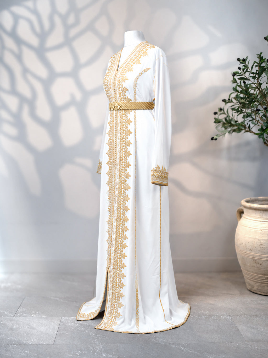 kaftan Yamna in white