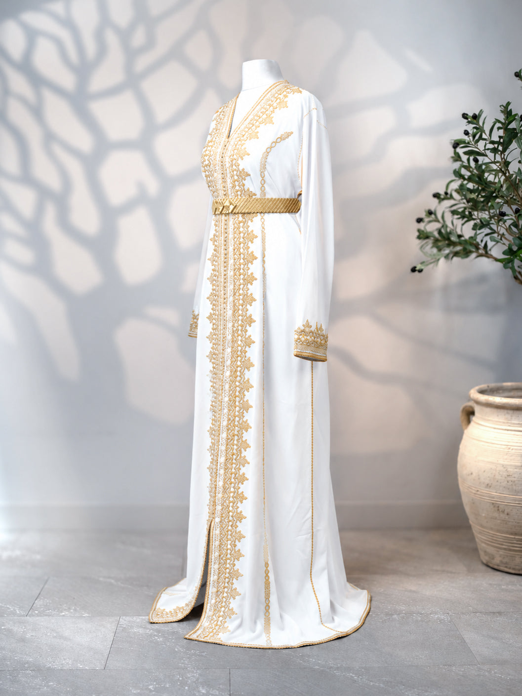 kaftan Yamna in white