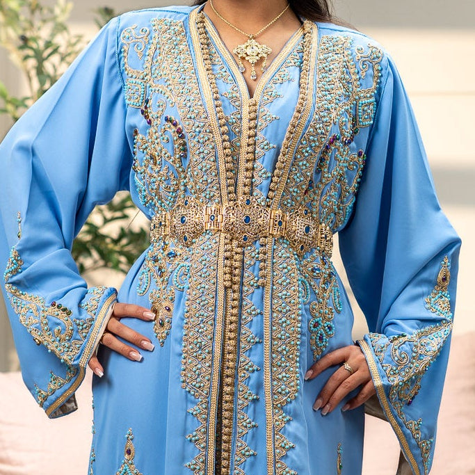 Blue stones Moroccan Belt