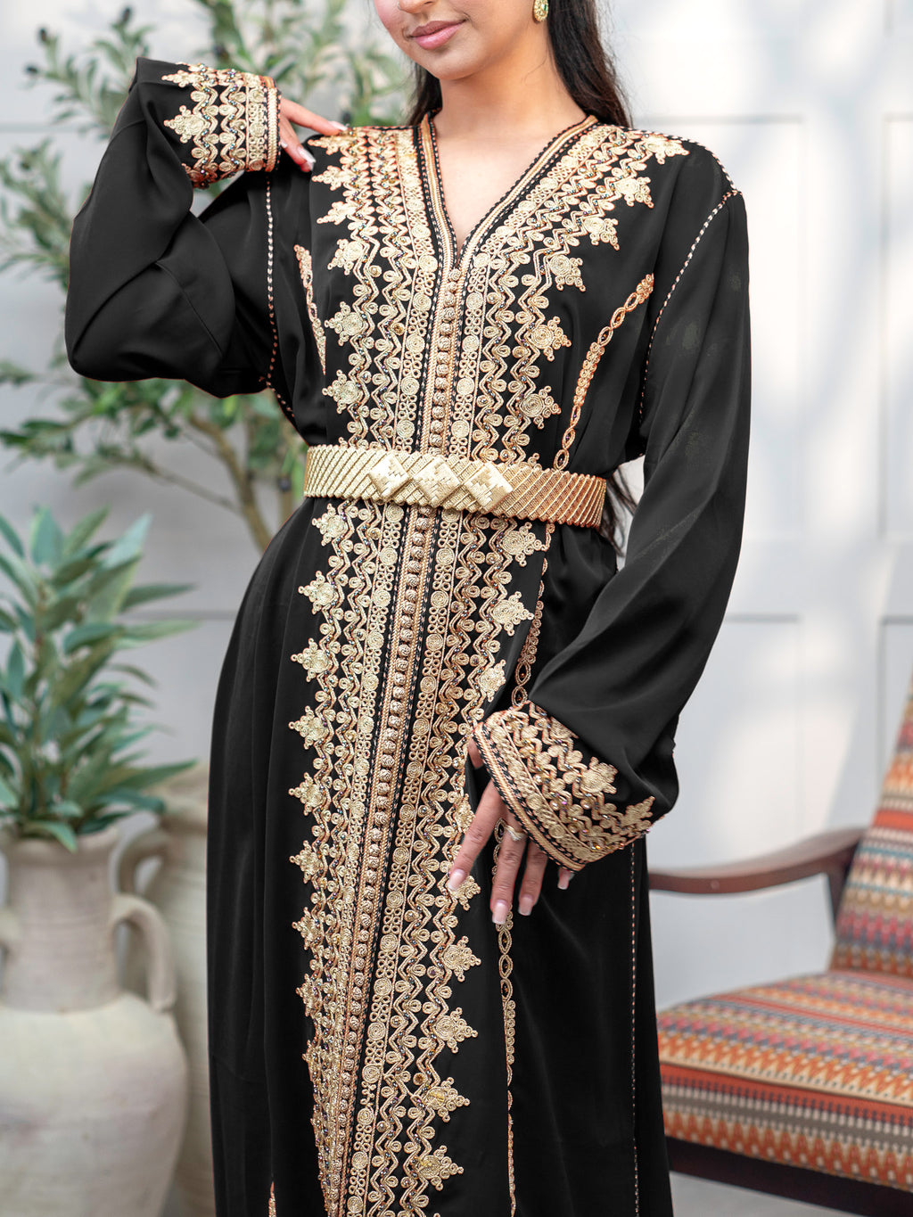Kaftan Yamna in Black
